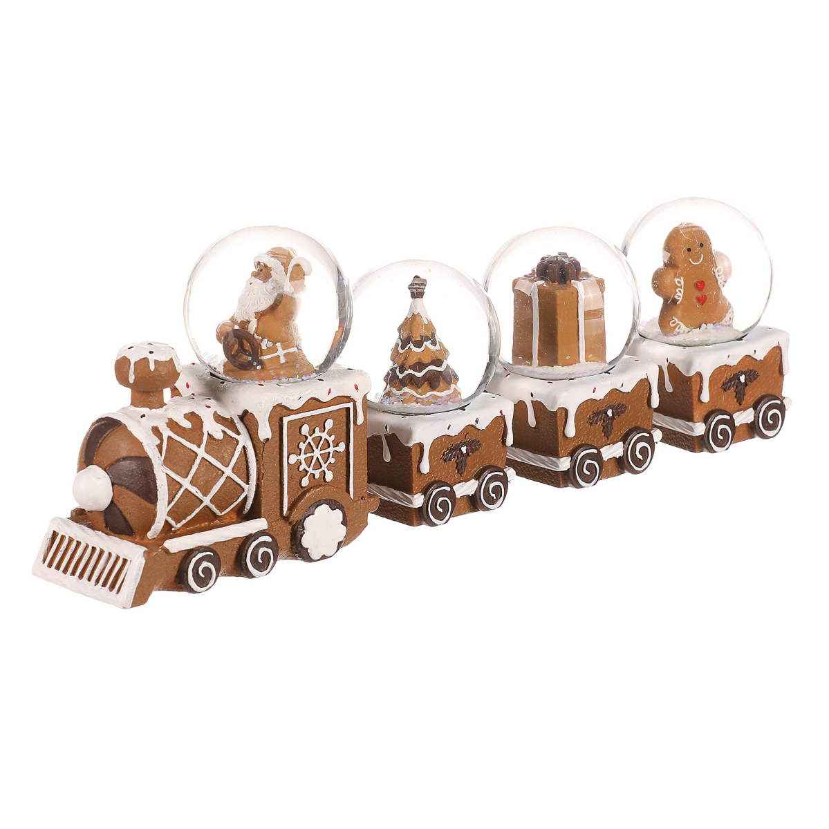 Perníkový vláček se sněžítky vánoční dekorace